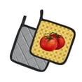 thumbnail image 2 of Caroline's Treasures Tomato on Basketweave Pair of Pot Holders, 2 of 3
