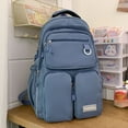 thumbnail image 4 of DEBGFS Casual Student Backpack Fashion School Bags Large Capacity for Vacations (Red),blue, 4 of 10