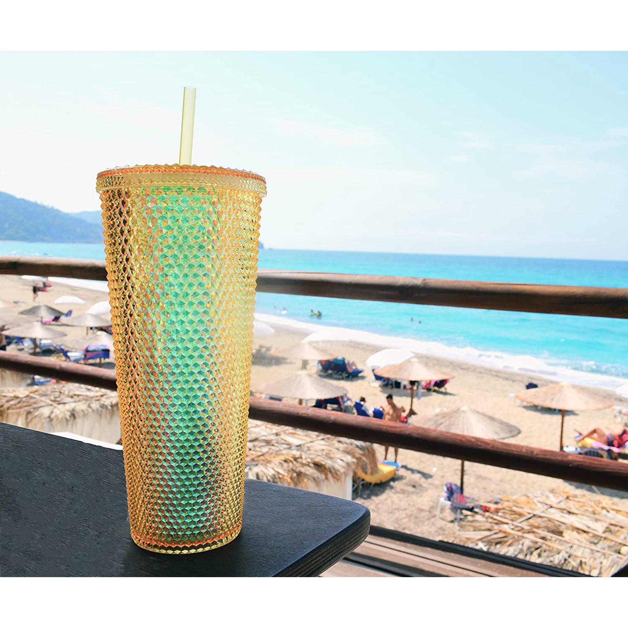 Probably Not Water Tumbler Cup with Straw 24 ounce – Zany Du Designs