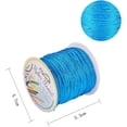 thumbnail image 6 of 100 Yards 1mm Nylon Cord Dodger Blue Metallic Twisted Nylon Cord Nylon Beading Cord for Jewelry Making and Crafts, 6 of 7