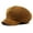brown, variant on New Light Core Velvet Striped Ladies Hats Retro Curved Cornary Peaked Hat Warm Octopus Hat Cross -Border Hat