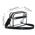 thumbnail image 3 of Stadium Approved Clear Crossbody Bag Shoulder Purse For Concerts Events Travel Transparent Cosmetic Bag With Adjustable Strap, 3 of 6
