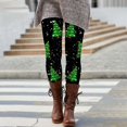 thumbnail image 2 of Mepaouo Women's Christmas Crossover Leggings High Waisted Ankle Length Workout Yoga Tights, 2 of 4