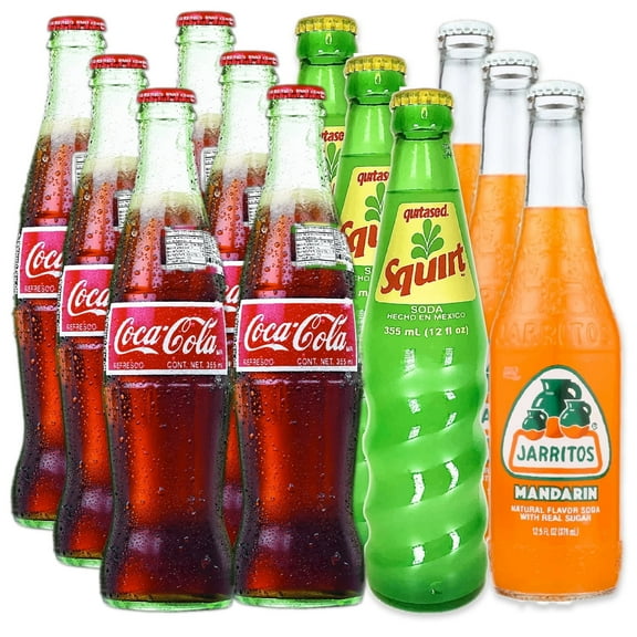 Mexican Coke, Squirt, Jarritos Mandarin Variety Pack (12-Pack)