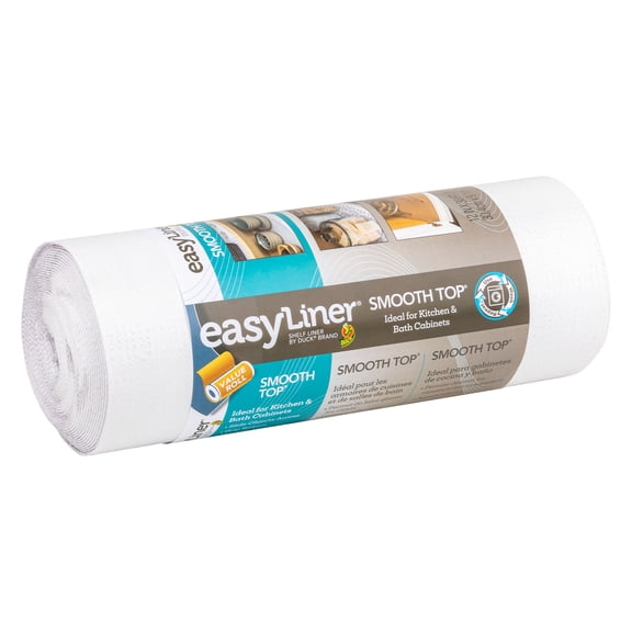 EasyLiner Smooth Top Shelf Liner, Gray Marble, 12 in. x 30 ft. Roll
