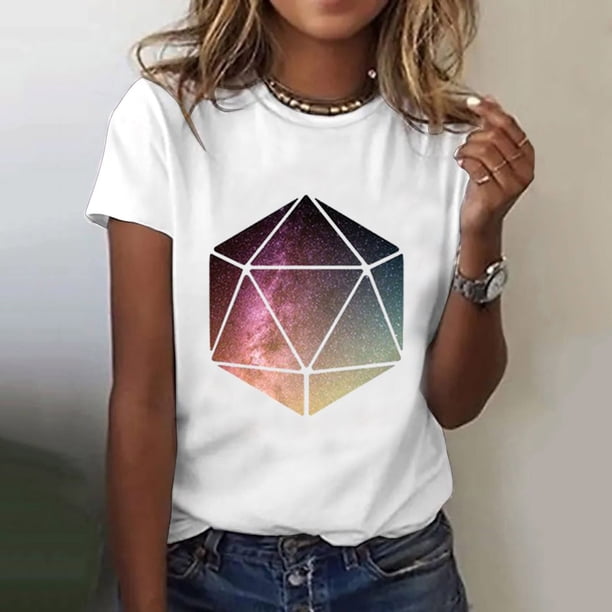 Puntoco Mujer Casual Sexy Moda Verano Cuello Redondo Camiseta Impreso Manga Corta Tops Blusa Puntoco Puntoco-8494