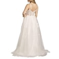 thumbnail image 2 of David’s Bridal, The Edit by DB Studio Women's Formal Lace Applique and Illusion Corset Ball Gown, Full Length, Tulle, 2 of 5