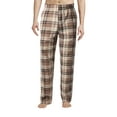 thumbnail image 1 of Hat and Beyond Men's Cozy Straight Fit Fuzzy Knit Homewear Plaid Flannel Pajama Pants, 1 of 6
