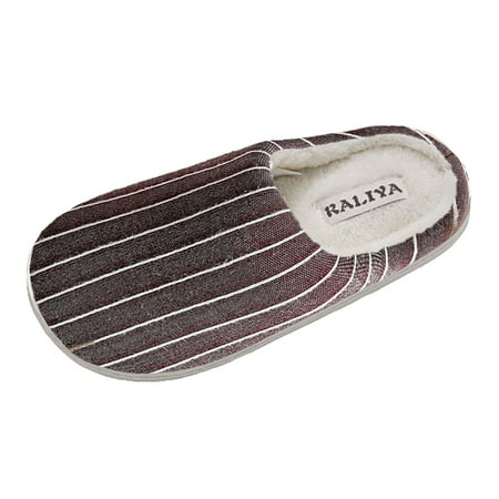 

shpwfbe slippers for women men winter warm stripe soft non slip plush home on shoes indoor outdoor shoes house slippers for women womens slippers