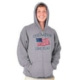 thumbnail image 4 of One Nation Distressed Flag USA Pride Hoodie Sweatshirt Women Men Brisco Brands S, 4 of 6