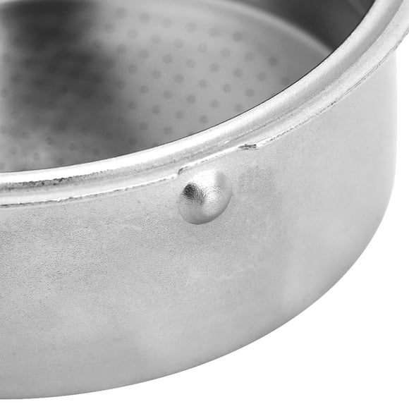 Panier Filtre à Expresso Double Couche en Acier Inoxydable, Panier Filtre à Café avec Bouton-Pression De Verrouillage 51mm, Ajustement Universel pour Double Tasse