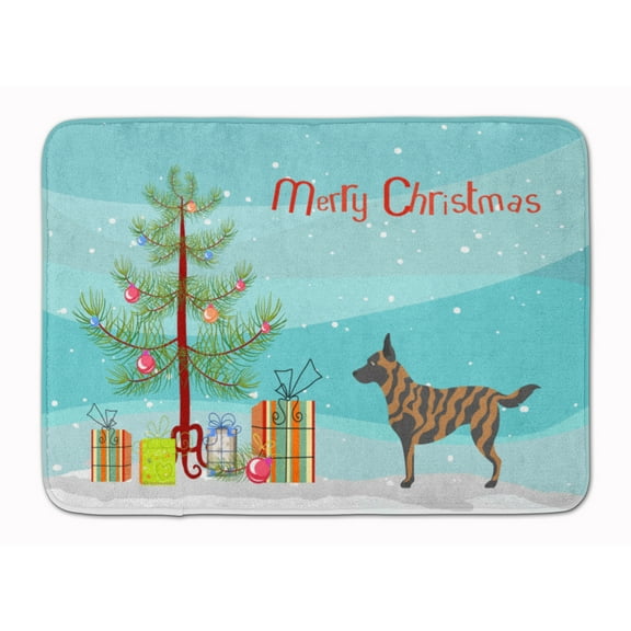Dutch Shepherd Christmas Machine Washable Memory Foam Mat
