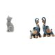 thumbnail image 1 of Figura De Animal De Resina, Escultura, Adorno Coleccionable, Gato, Elefante, Arte Decorativo, Artesanía Para Escritorio, Estante, Entrada, Sala De Estar, Dormitorio, Hogar Y Oficina., 1 of 8