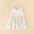 thumbnail image 5 of Juslio Girls Dresses Summer Beach Girls Sundress Kids Clothes Short Sleeve Casual Little Girl Dresses, 5 of 7