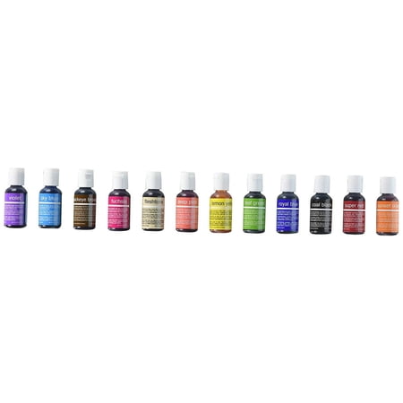 Chefmaster Brand Liqua-Gel Food Color Set 12 color set