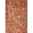 thumbnail image 2 of Haseltine, Tom 11x14 Black Ornate Wood Framed with Double Matting Museum Art Print Titled - Thailand-Nong Khai Province Bas relief in tiles depicting monks, 2 of 4