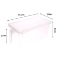 thumbnail image 3 of Dvumao Organizers and Storage, Large Plastic Transparent Covered Refrigerator Vegetable And Fruit Sorting Storage Food Storage Box Rectangular Refrigerator Drawer Organizer Fresh Box, Women Gifts, 3 of 7