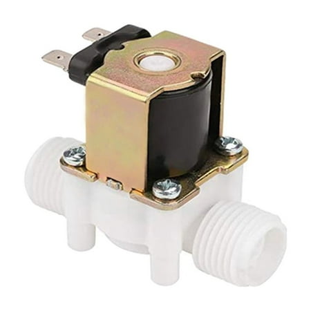 TOP-MAX Electric Solenoid Water Valve DC 12V/ DC 24V/ AC 220V Plastic Brass Solenoid Valve One-Way Solenoid Valve
