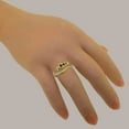 thumbnail image 5 of LBG British Made 14k Yellow Gold Natural Garnet Womens Band Ring - 33 size options - Size 6, 5 of 6