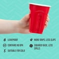thumbnail image 2 of Cup Company Red Squared Plastic Party, 18 Ounce, 200 Count, 50 Count (Pack of 4), 2 of 4