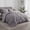 Ashy Gray, variant on IGI Queen Size 7 Pieces Pintuck Comforter Set - Pinch Pleat All Season Bedding Set - Candy Pink