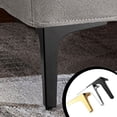 thumbnail image 4 of Inteprter 4 Uds. Pies de muebles, componentes de pie de sofá, mesas de té de apoyo, piezas modificadas, patas de soporte de escritorio de Decoración del hogar Plata 15cm, 4 of 6