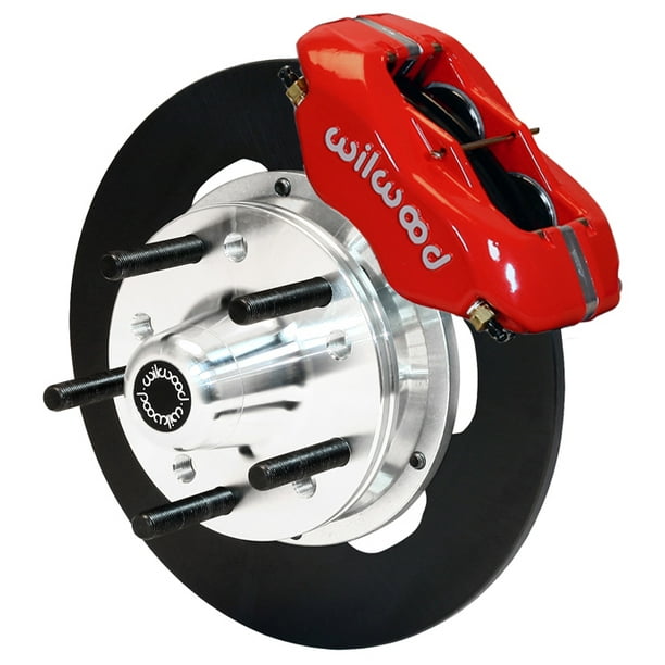 NEW WILWOOD DRAG RACING FRONT DISC BRAKE KIT, 10.75" ROTORS, RED 4