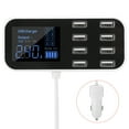 thumbnail image 1 of Cargador de teléfono para coche, carga USB ultrafina, cargador de 8 puertos para vehículo, encendedor de cigarros, accesorio de carga directa, 1 of 5