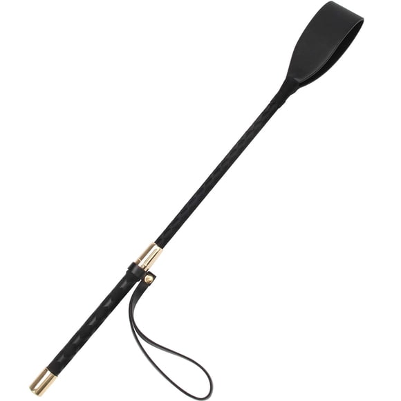 Látigo Riding Crop Coolrunner de piel sintética (45 cm), color negro