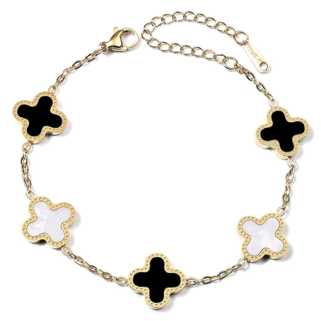 Women's Jewelry Bracelets, Sparkling Bracelets, Four-Leaf Clover Diamond Bracelets for Women, Fashion