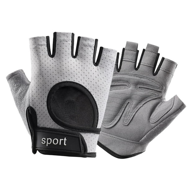 Guantes de entrenamiento perfecl Guantes de levantamiento de pesas antideslizantes XL Gris Claro