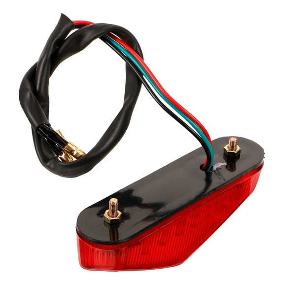 Red Motorcycle Tail Light for Lighting with Bright Illumination and Easy Installation Plastic 6.5x4.2 Inches