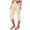 Beige, variant on Capri Pants for Women Cargo Capris 2025 Summer Casual Drawstring Cargo Joggers Womens Hiking Pants with Pockets Khaki, L
