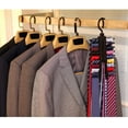 thumbnail image 4 of 2pcs Tie Rack Holder, Tie&Belt Rack, Necktie Accessories Organizer, 20 Non-Slip Hanger Hooks Each Rotates 360 Degrees Storage Solution for Neckties and Belts, 4 of 8