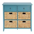 thumbnail image 3 of Bowery Hill Commode d'Appoint à 6 Tiroirs, Turquoise, 3 of 6