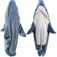 thumbnail image 1 of Mono Shark Blanket DDMY Shark de franela, talla M, para 140-160 cm, 1 of 7