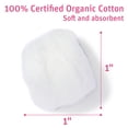 thumbnail image 2 of Bolas de algodón Medline Simply Soft Premium Organic, 600 unidades, 2 of 7