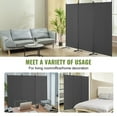thumbnail image 3 of KFFKFF 3 Panel Room Dividers, Foldable 89*72 Inch Privacy Panels, Cloth Sectional Dividers for Workspace, Bedroom, Meal Space, Study Room, 3 of 9