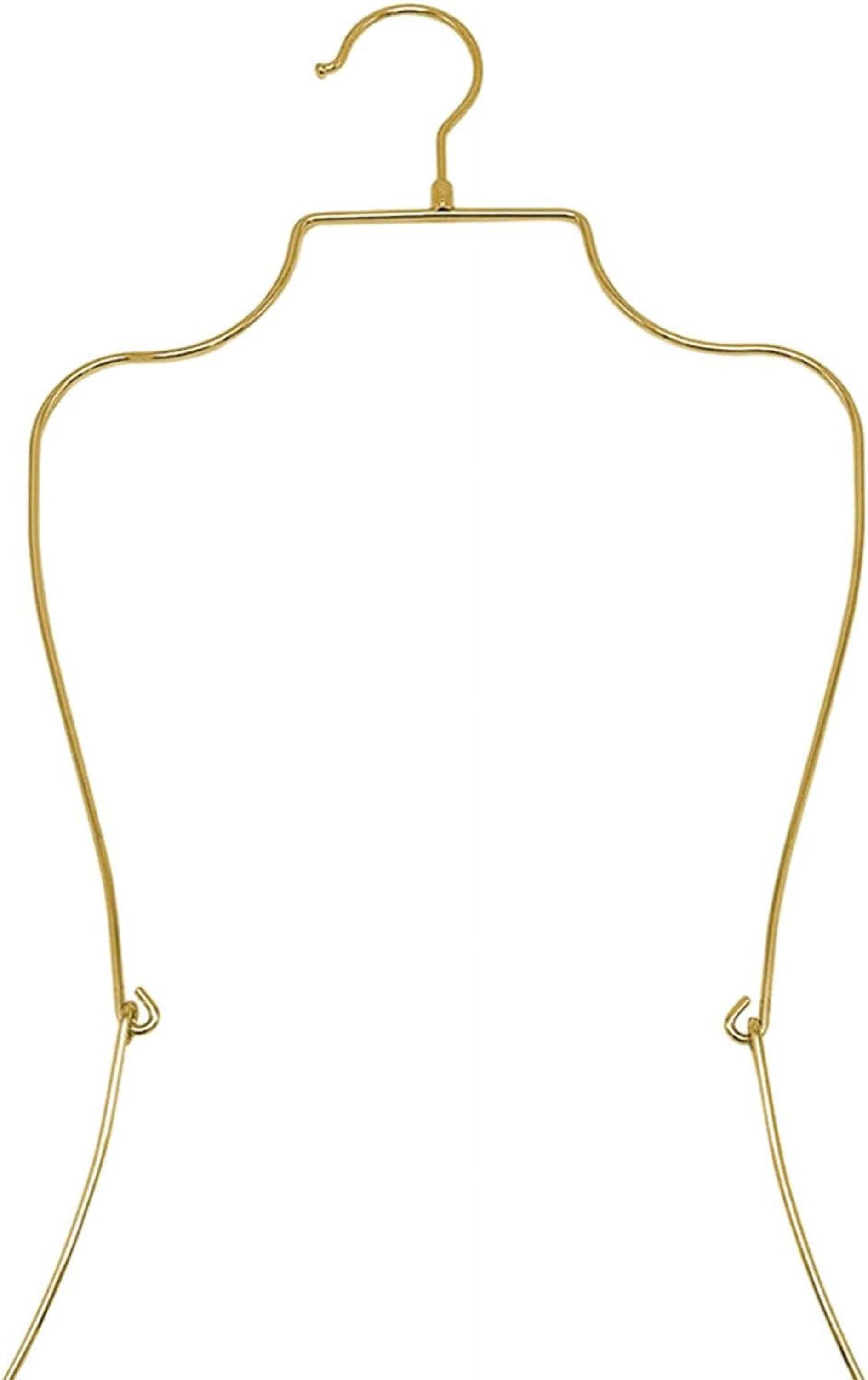 ABPETE Swimsuit Hanger Lingerie Hanger Bathing Suit Hanger Display Hanger,Bikini Hanger Body Shape Display Rack Adults Accessories, Gold