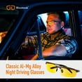 thumbnail image 2 of Bloomoak Night Driving Glasses Anti Glare for Men Women, Ultra Light Al-Mg Polarized Night Vision Glasses, 2 of 7