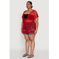 thumbnail image 4 of Womens Plus Size Mesh Tie Front Cover Up, 4 of 5