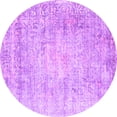 thumbnail image 1 of Ahgly Company Indoor Round Persian Purple Traditional Area Rugs, 5' Round, 1 of 4