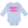 thumbnail image 3 of Inktastic Mimi's Girl Pink with Hearts Girls Long Sleeve Baby Bodysuit, 3 of 5