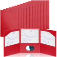 thumbnail image 1 of Carpeta Tenceur Tri Fold de plástico con 3 bolsillos, 24 unidades, color rojo, 1 of 7