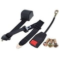 thumbnail image 1 of Cinturón de seguridad de 3 puntos para coche, camión, universal, ajustable, retráctil, negro, fácil de usar., 1 of 6
