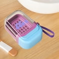 thumbnail image 1 of Caja de jabón de viaje, almacenamiento de jabones para ducha, senderismo, fácil de limpiar, impermeable, caja de almacenamiento sellada, soporte Azul, 1 of 8