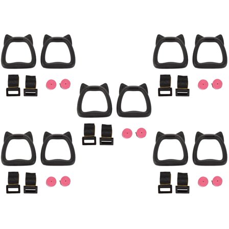 WORGEOUS 5 Sets  of Indoor Gymnastics Rings Bodybuilding Equipment Exercising Hanging Circles