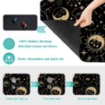 thumbnail image 3 of Dish Drying Mat For Kitchen Counter，23.5x15.5in Hide Stain Absorbent Rubber Backed Quick Drying Mat，Dish Rack Tray Station Pad For Countertops，Aesthetic Moon Sun, 3 of 6