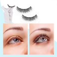 thumbnail image 2 of Z'LRAQI BEAUTY Magnetic False Eyelashes Natural-looking False Lashes Fake Eyelashes with Curler for Eye Makeup No Glue Needed, 2 Pairs, 2 of 5