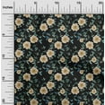 thumbnail image 2 of oneOone Cotton Poplin Black Fabric Floral Fabric For Sewing Printed Craft Fabric By The Yard 56 Inch Wide, 2 of 5